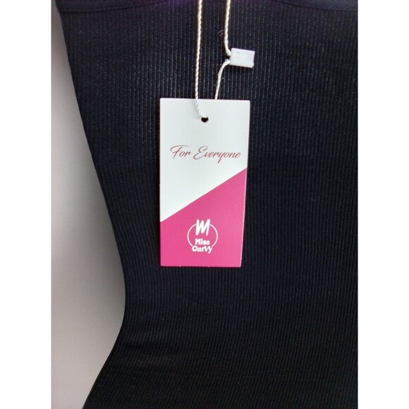 Miss Curvy Women's Shapeware Seamless Sculpting Bodysuit Black Size XXS/XS - Picture 9 of 10